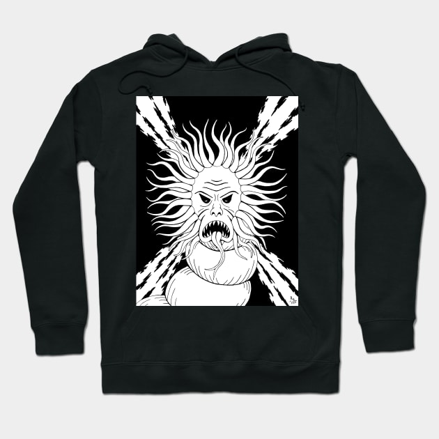 Tentacled Monstrosity Weird Horror Art Hoodie by AzureLionProductions